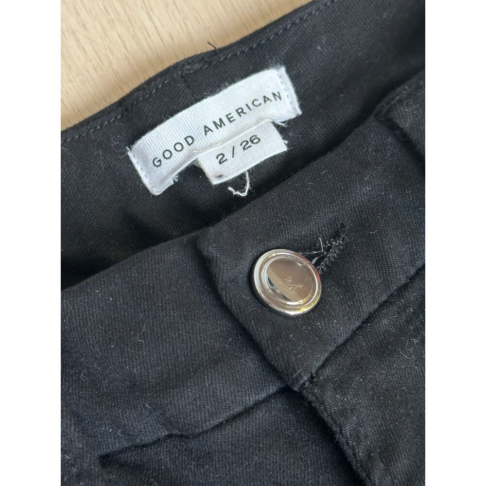 Good American Black Denim Jeans - Size 2 - Mint - Picture 3 of 7